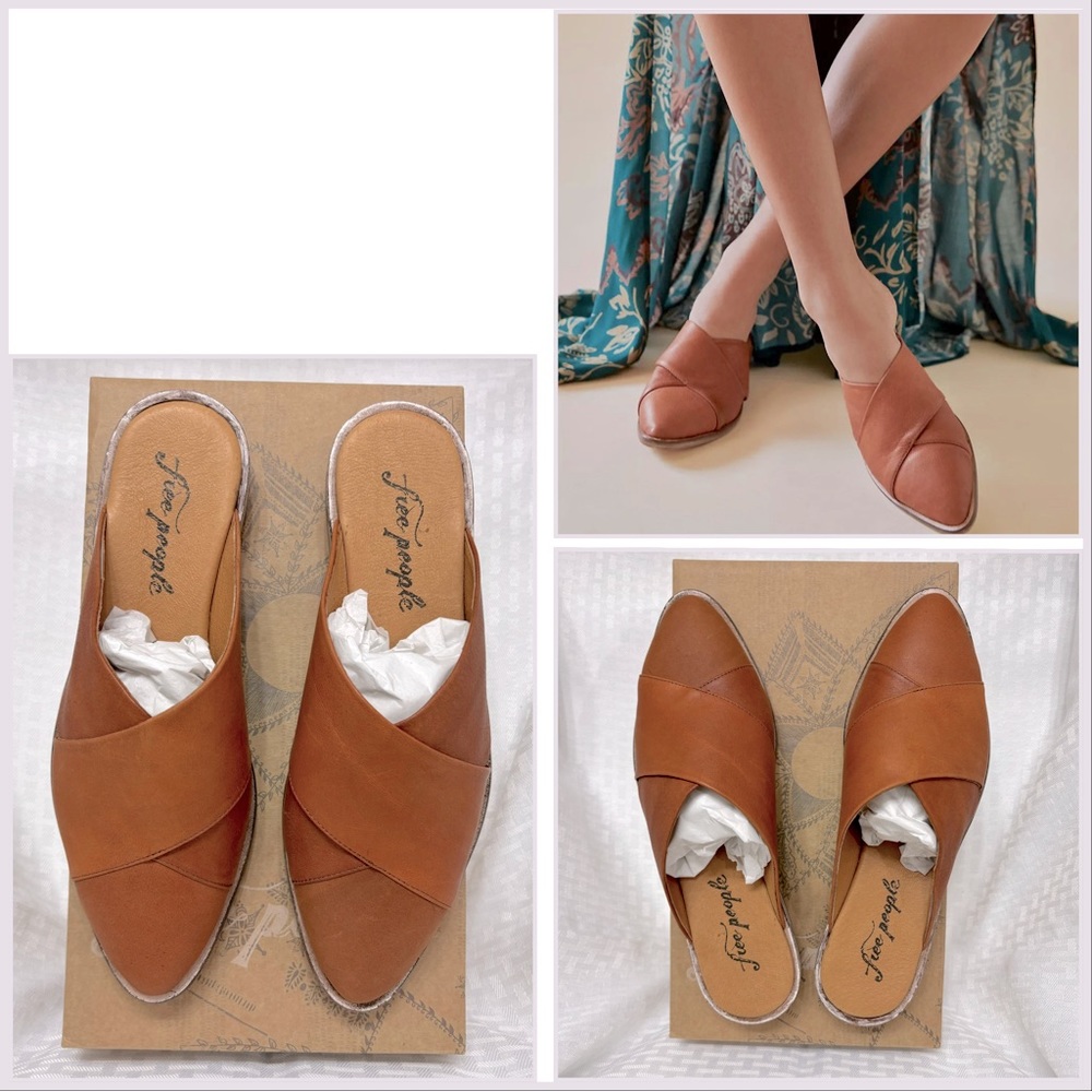 NEW Free People Lordes Mule, Tan, Women Size 7